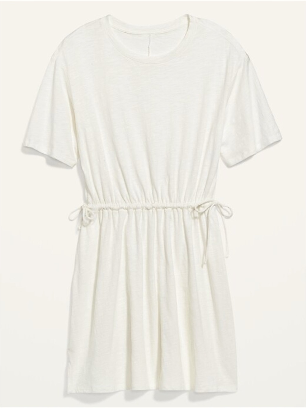 Old Navy Tie Waist Shirt Dress in White